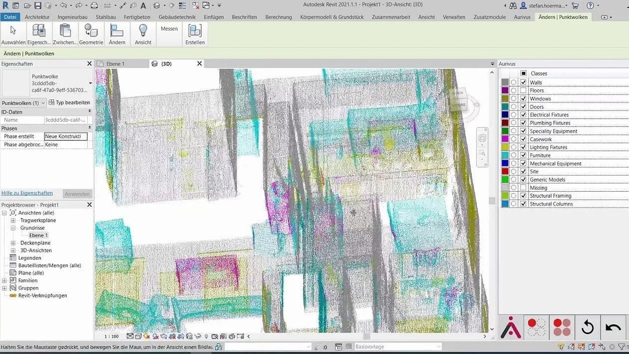 Aurivus AI analyzing the scan data