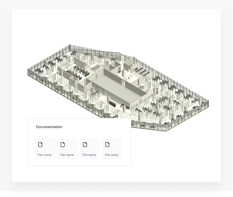 Editable BIM model with linked documentation, ready for coordination.