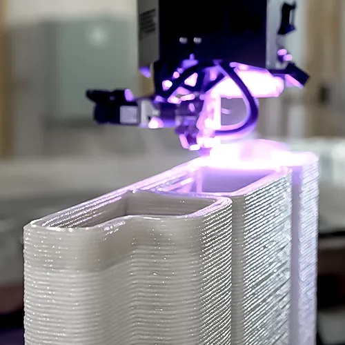 Printing process with UV curing | Mighty Buildings