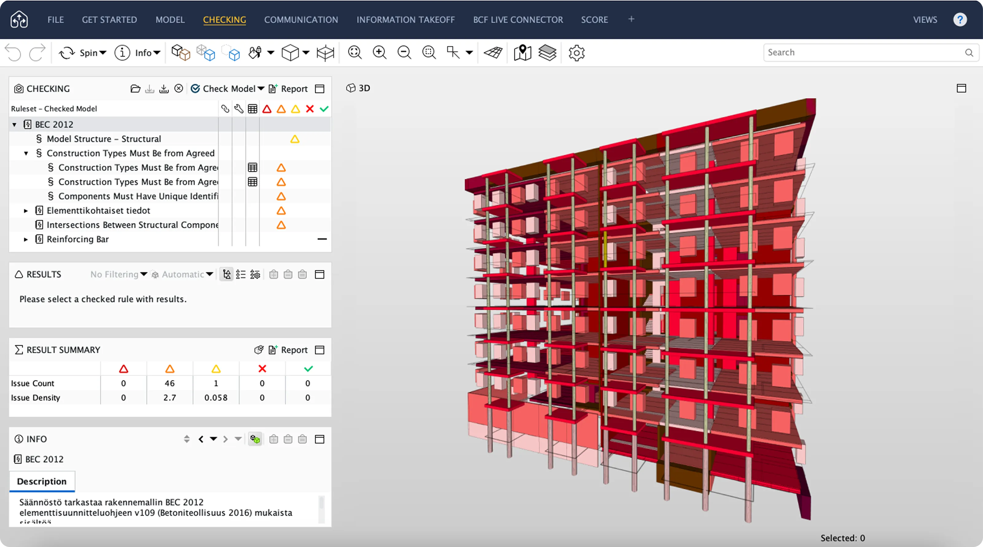 Solibri product interface—Office or cloud-based CheckPoint—used for BIM model checking and quality assurance.