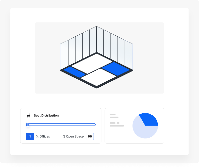 Tune seat distribution and space ratios with instant analytics.